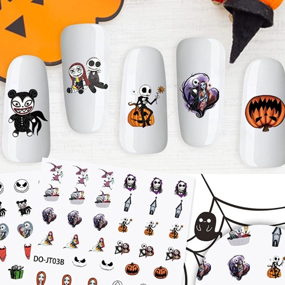 💀🎃 Nightmare Before Christmas Nail Decals- 104! - Picture 3 of 8